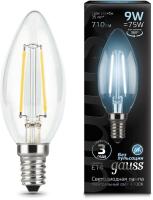 Лампа филам. Gauss Filament 9Вт цок.:E14 свеча 220B 4100K св.свеч.бел.нейт. С35 (упак.:1шт) (103801209)