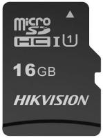 Флеш карта microSDHC 16Gb Class10 Hikvision HS-TF-C1(STD)/16G/Adapter + adapter