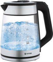 Чайник электрический Vitek VT-1176 2л. 2200Вт разноцветный корпус: стекло