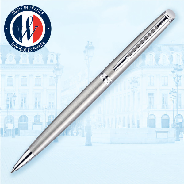 Ручка шариков. Waterman Hemisphere (CWS0920470) Steel CT M син. черн. подар.кор.