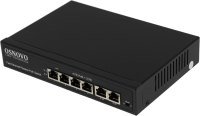 Коммутатор Osnovo SW-20600/A(80W) 6x100Mb 4PoE+ 80W неуправляемый