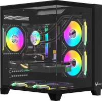 Корпус Formula Crystal Z9M черный без БП mATX 1xUSB3.0 1xUSB3.1 audio bott PSU
