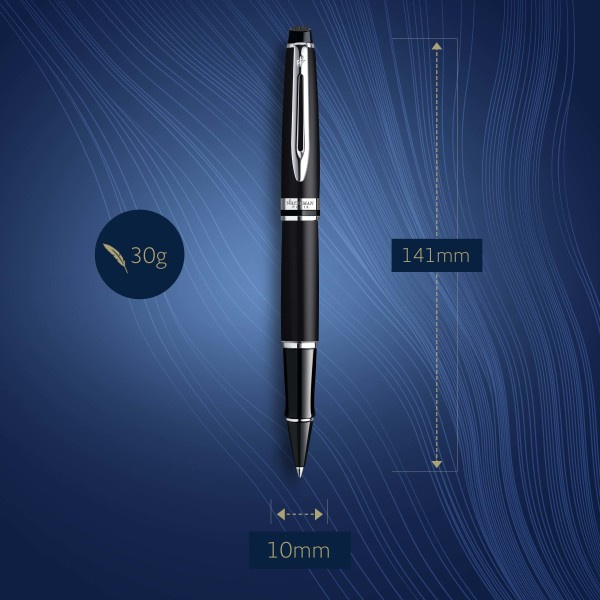 Ручка роллер Waterman Expert 3 (CWS0951880) Matte Black CT F черн. черн. подар.кор.