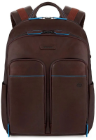 Рюкзак унисекс Piquadro Blue Square Revamp CA5574B2V/MO коричневый кожа