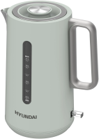 Чайник Hyundai HYK-S9999 1.7л. 2200Вт светло-зеленый/серебристый (металл)