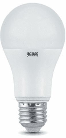 Лампа светодиодная Gauss Elementary A60 20Вт цок.:E27 груша 220B 4100K св.свеч.бел.нейт. A60 (упак.:1шт) (23229)