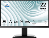 Монитор MSI 21.45" Pro MP223 черный VA LED 1ms 16:9 HDMI 250cd 178гр/178гр 1920x1080 100Hz VGA FHD 2.4кг