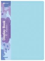 Папка с 20 прозр.вклад. Бюрократ Pastel PAST20BLUE A4 пластик 0.5мм торц.карм с бум. встав голубой