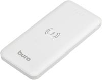 Мобильный аккумулятор Buro BPW10E 10000mAh 2A беспров.зар. белый (BPW10E10PWT)