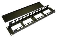 Кабельный органайзер Горизонтальный Hyperline CM-2U-ML-COV односторонний пальцы 2U шир.:19"