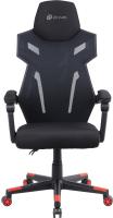Кресло игровое Оклик 111G черный/красный сиденье черный сетка/ткань с подголов. крестов. пластик черный