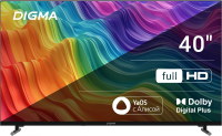 Телевизор LED Digma 40" DM-LED40SBB33 Smart Яндекс.ТВ Frameless черный/черный/FULL HD/DVB-T/60Hz/DVB