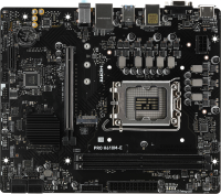 Материнская плата MSI PRO H610M-E Soc-1700 Intel H610 2xDDR5 mATX AC`97 8ch(7.1) GbLAN+VGA+HDMI