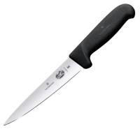 Нож кухонный Victorinox Fibrox (5.5603.18) стальной универсальный лезв.180мм прямая заточка черный