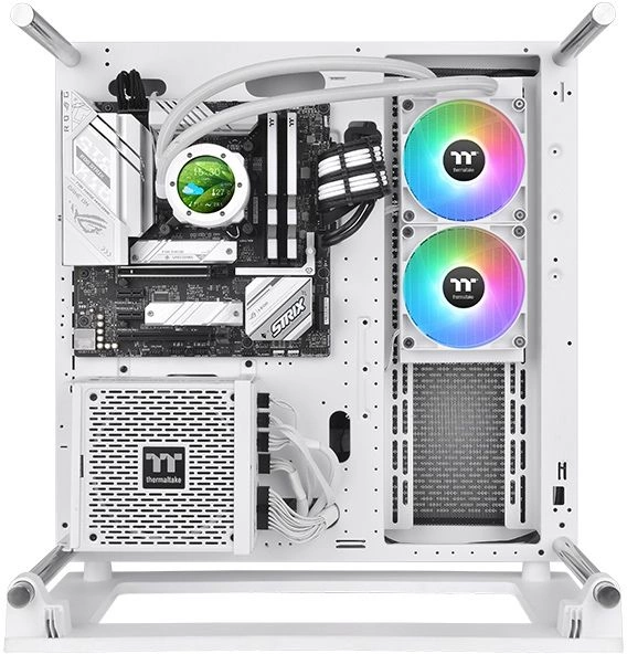 Устройство охлаждения(кулер) Thermaltake TH240 V2 Ultra Snow ARGB Soc-AM5/AM4/1151/1200/1700 Al+Cu L