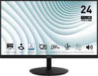 Монитор MSI 23.8" Pro MP242A черный IPS LED 1ms 16:9 HDMI M/M 300cd 178гр/178гр 1920x1080 100Hz VGA DP FHD 3.07кг