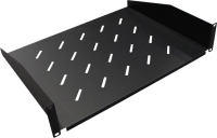 Полка стац. Lanmaster (TWT-CB-SF300-1U/18) 1U 18кг. 19" 300мм черный (упак.:1шт)