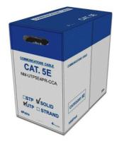 Кабель информационный Lanmaster NM-UTP5E4PR-CCA кат.5E U/UTP 4X2X24AWG PVC внутренний 305м серый