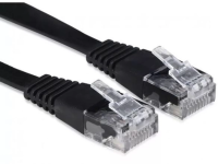 Патч-корд Buro Flat 4Гбит/с UTP 4 пары cat.6 Cu molded 1.5м черный RJ-45 (m)-RJ-45 (m) (BU-С6-FLAT-1.5M-B)