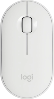 Мышь Logitech Pebble M350 белый оптическая 1000dpi беспров. BT/Radio USB 2but (910-005541)