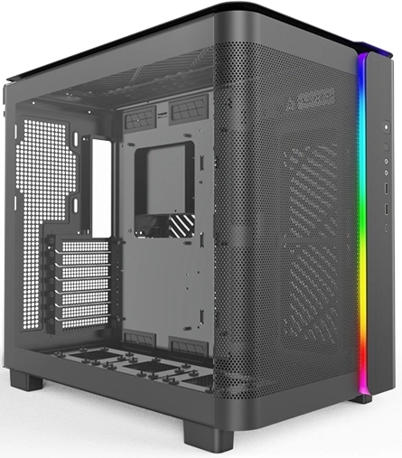 Корпус Montech King 95 черный без БП ATX 9x120mm 6x140mm 2xUSB3.0 audio bott PSU