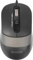 Мышь A4Tech Fstyler FM10 черный/серый оптическая (1600dpi) USB (4but)