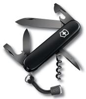Нож перочинный Victorinox Spartan Onyx Black (1.3603.31P) 91мм 12функц. черный карт.коробка
