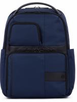 Рюкзак Piquadro Wollem CA6238W129/BLU синий полиэстер/натур.кожа