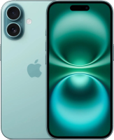Смартфон Apple A3288 iPhone 16 128Gb бирюзовый моноблок 3G 4G 2Sim 6.1" 1179x2556 iOS 18 48Mpix 802.11 a/b/g/n/ac/ax/be NFC GPS Protect