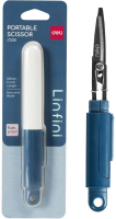 Ножницы Deli EZ508BLUE EZ508 Linfini портативные 125мм ручки пластиковые сталь синий блистер