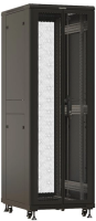Шкаф серверный Hyperline (TTBR-4261-DD-RAL9004) напольный 42U 600x1000мм пер.дв.перфор. задн.дв.перф