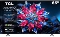 Телевизор QLED TCL 65" 65C655PRO-CN черный 4K Ultra HD 60Hz DVB-T DVB-T2 DVB-S DVB-S2 USB WiFi Smart TV