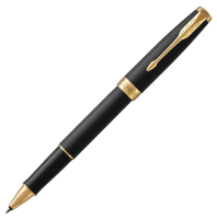 Ручка роллер Parker Sonnet Core T528 (CW1931518) Matte Black GT F черн. черн. подар.кор.
