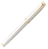 Ручка роллер Parker IM Premium T318 (CW2143646) Pearl GT F черн. черн. подар.кор.