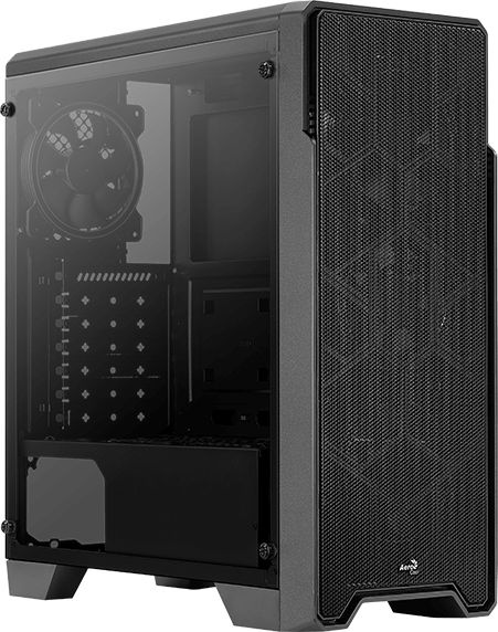 Корпус Aerocool Ore Saturn FRGB-G-BK-v1 черный без БП ATX 3x120mm 2xUSB2.0 1xUSB3.0 audio bott PSU