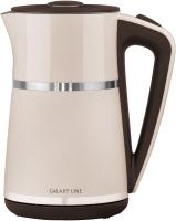 Чайник Galaxy Line GL 0339 1.7л. 2200Вт бежевый (металл/пластик)