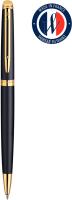 Ручка шариков. Waterman Hemisphere (CWS0920770) Matte Black GT M син. черн. подар.кор.