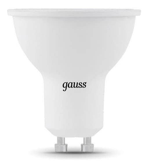 Лампа светодиодная Gauss MR16 7Вт цок.:GU10 спот 220B 4100K св.свеч.бел.нейт. MR16 (упак.:10шт) (101506207)