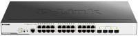 Коммутатор D-Link DGS-3000-28LP/B1A 24G 4SFP 24PoE 193W управляемый