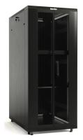 Шкаф коммутационный Hyperline (TTB-4266-DD-RAL9004) напольный 42U 600x600мм пер.дв.перфор. задн.дв.перфор. 2 бок.пан. 800кг черный 510мм 2055мм IP20 сталь