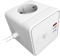 Сетевой фильтр Digma DiPlug Cube 1 белый (CUBE1-3S-3USB-10A)
