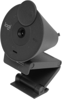 Камера Web Logitech HD Webcam Brio 300 черный 2Mpix (1920x1080) USB Type-C с микрофоном (960-001436)