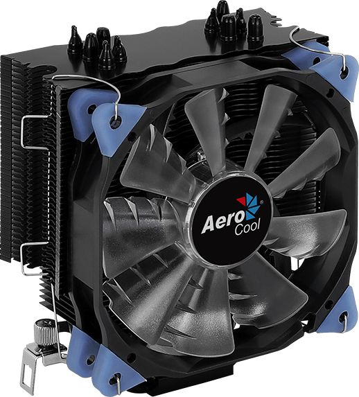 Устройство охлаждения(кулер) Aerocool Verkho 5 DARK Soc-AM4/1151/1200/2066 4-pin 15-27dB Al+Cu 150W 741gr LED Ret