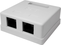 Розетка Suprlan 10-0310-1 наклад.RJ45 2 кат.6 UTP бел. (упак.:1шт)