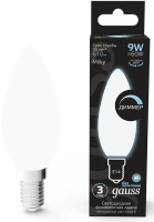Лампа светодиодная Gauss Filament 103201209-D 9Вт цок.:E14 свеча 220B св.свеч.бел.нейт. (упак.:10шт)
