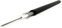 Кабель распределительный Hyperline FO-SRA-OUT-9S-4-PE-BK 4x 9/125 OS1/OS2 внешний PE 1м черный