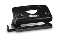 Дырокол Kw-Trio Classic Medium 942BLCK макс.:16лист. металл ассорти отв.:2 с линейкой