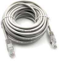 Патч-корд Buro UTP-5E-10M-G-LSZH UTP cat.5E 10м серый RJ-45 (m)-RJ-45 (m)