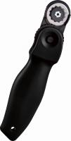 Нож роликовый Kw-Trio 03806BLACK диам.лез.28мм выдвижное лезвие пластик черный блистер