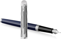 Ручка перьев. Waterman Hemisphere L`Essence du Bleu (CW2166467) LaqBlue CT F сталь нержавеющая подар.кор.